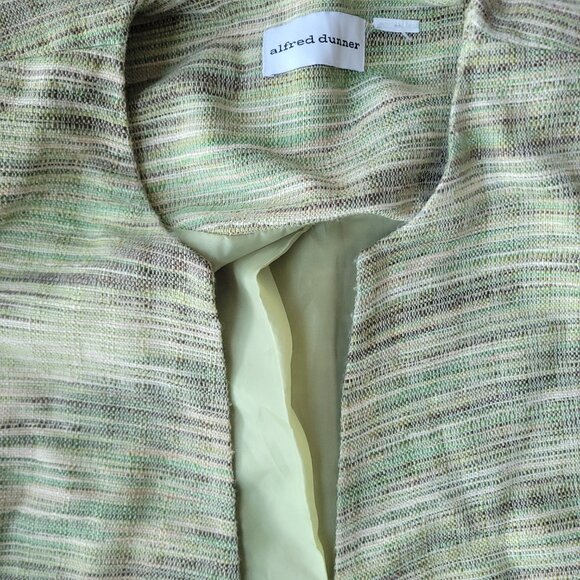 Alfred Dunner Lime Green Embroidered Vintage Jacket - Picture 5 of 8